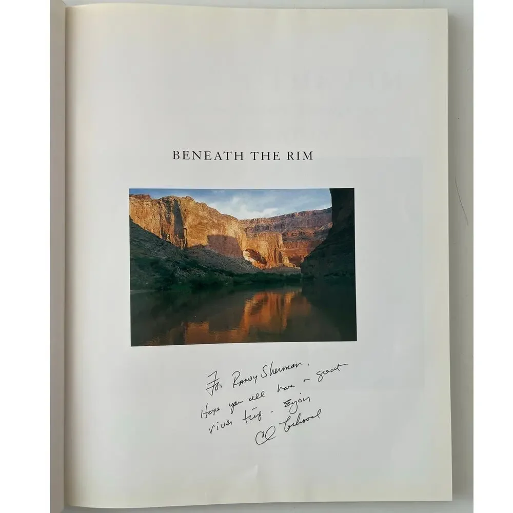 Beneath The Rim C. C. Lockwood Personalized Signed Hardback Book Dust Jacket